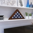 thumbnail image 3 of Flash Furniture Sheehan Collection Rustic Brown Rustic Flag Case, 3 of 12