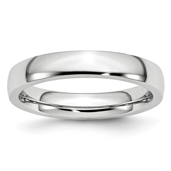 Cobalt Chromium Polished 4mm Band Ring - Size 11