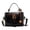 Black, variant on husxh Retro Leather Bucket Bag for Women Zipper Closure Shoulder Purses (Black)