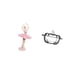 thumbnail image 5 of Estatua de la bailarina,Estatua de niña de ballet Escultura de niña de resina Artesanía,Figura de bailarina para decoración de escritorio,Plato de dulces,Plato de dulces de vidrio con tapa, 5 of 8