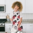 thumbnail image 4 of Pioneer Flower Floral Print Pattern Kids Aprons for Girls and Boys,Adjustable Neck Strap Toddler Aprons for Kids Cooking Baking, 4 of 7