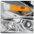 thumbnail image 3 of For 2013-2016 Dodge Dart Chrome Housing Clear Lens Headlights Factory Style 2PCS, 3 of 6