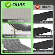 Jacgood 500lbs Portable Folding Camping Cot Bed with Pillow and Mat, Widen Design