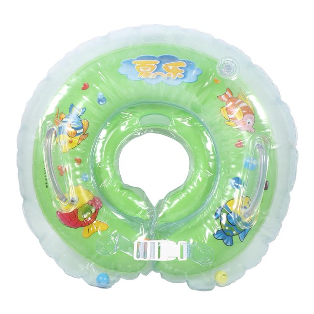 Bebé Infantil Natación Cuello Flotador Anillo Inflable Baño Protección Círculo Verde 1-18 Meses