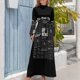 thumbnail image 4 of Los Buenos Tiempos Vol. 1 No. 1 INVERTIDO Vestido Largo vestido elegante Ropa mujer vestido de noche mujer Vestido elegante, 4 of 5