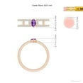 thumbnail image 4 of ANGARA Natural Marquise Amethyst Parallel Split Shank Ring with Accents in 14K Rose Gold for Women (Size-5x2.5mm) | February Birthstone, Anniversary, Jewelry Gift for Women | Natural Amethyst Ring, 4 of 9