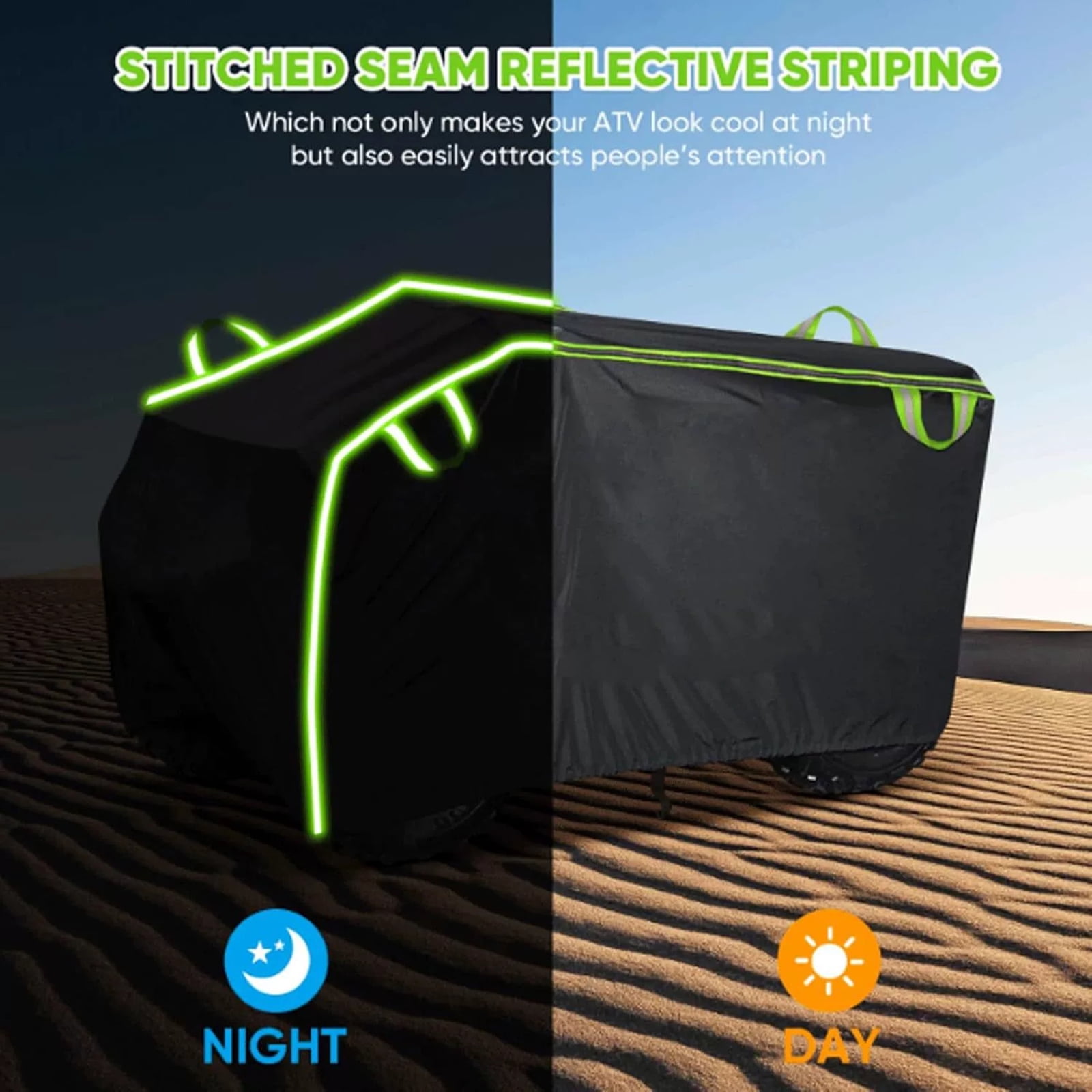 Waterproof Heavy Duty ATVs Covers for Scooter Motorcycle Outdoor Storage Dust Rain UV Protective 210D Oxford Fabric