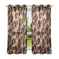 thumbnail image 6 of Yayeee Window Curtains Light Filtering 63"x42" Grommet Panel Pair Home Living Room Decor, Leopard Pattern, 6 of 7