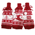 thumbnail image 1 of Bolsa de botella de vino de suéter tejido a mano de Navidad para Navidad, boda, cumpleaños, fiesta Vhermosa CPB-SSW36, 1 of 5