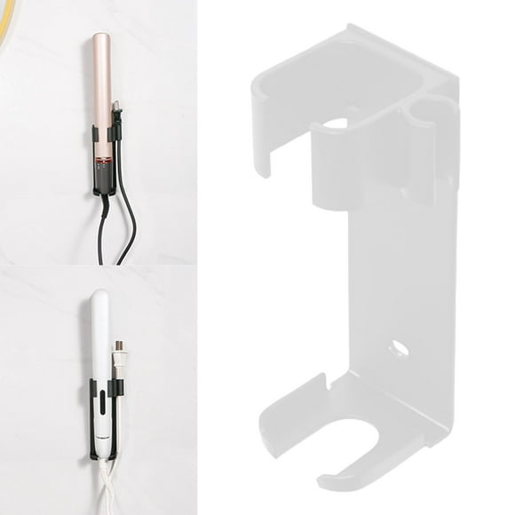 Soporte Organizador de Almacenamiento Colco para Peluquería Estilismo Rizador de Hierro Blanco