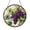 Acrylic 3.5 Inch, variant on Grape Stained Glass Suncatcher with Purple Cluster Design, Vintage Vineyard Style Kitchen Window Decor