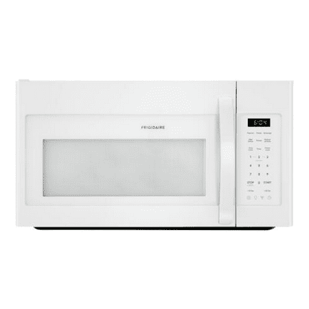 Frigidaire FFMV1846VW 30 White Over the Range Microwave with 1.8 cu. ft. Capacity 1000 Cooking Watts Child Lock and 300 CFM