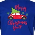 thumbnail image 4 of Inktastic Merry Christmas Ya'll with Red Car and Tree Long Sleeve Youth T-Shirt, 4 of 5