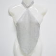 thumbnail image 3 of Colr de en el pecho con de imitación geométricos, con arnés para el cuello colgante Pta Zulema Joyería de la cadena del cuerpo, 3 of 6
