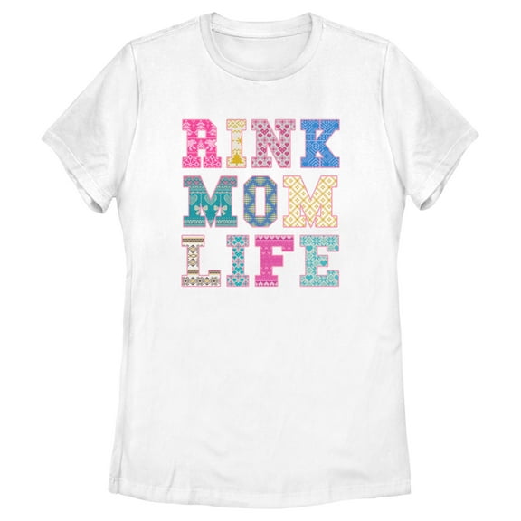 Women's Lost Gods Rink Mom Life Graphic Tee White X Large