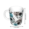thumbnail image 2 of Yiaed Watercolor Sunflower Print Ceramics Coffee,Large Handle Design,Extra Large Tea and Coffee Cup for Office and Home Mugs, 2 of 6