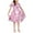 Cherry Blossom Axolotl, variant on Cute Short Sleeve Cat Dress Girls Holiday Party Skater Dress for Kids Age 9-10 Novelty Graphic A Line Midi Dresses Fashion Bling One-Shoulder Princess Dress