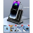 thumbnail image 6 of JARGOU 3 in 1 Wireless Charger for iPhone 14 13 12 11 X/8 Series, for iWatch & for AirPods Black, 6 of 6