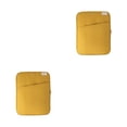 thumbnail image 4 of pitrice 1/2/3 Tablet Sleeve Bag Laptop Pouch Multi Pockets Computer Notebook Keyboard Storage Charging Cable Organizer Office Travel Yellow 11inch 2PCS, 4 of 6