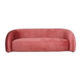 thumbnail image 1 of Ilios Innova | Sofá Kobe de 3 Plazas Color Coral, Diseño Orgánico Acanalado para Sala, Tapicería Suave al Tacto, Ergonómico, Ideal para Descanso y Decoración, 1 of 9