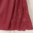 thumbnail image 5 of Ujnder Women's Nightgown Lace Suspender Padded Satin Silk Home Wear for Women Red XXL, 5 of 5
