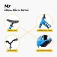 thumbnail image 4 of Strider 14x Classic, Awesome Blue - Balance Bike for Kids 3 to 6 Years -Includes Kid Sized Grips, Padded Seat, Performance Footrest, All-Purpose Tires Easy Assembly, Tool-Free Adjustments, 4 of 11