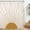 Minimalist Sun, variant on Abstract Sun Shower Curtain Set 71Wx71H Inches Modern Minimalist Mid Century Aesthetic Mustard Yellow Sunburst Sunrise Boho Simple Polyester Waterproof Cloth Bathroom Curtain with 12 Hooks
