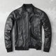 thumbnail image 3 of Nueva chaqueta bomber genuina de primavera y otoño 2024 para hombre, de piel de vaca, de cuero auténtico, corta y ajustada, para negocios, 3 of 4