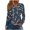 A15, variant on Hoodies for Women Floral Blouse Autumn Outfit Casual Long Sleeve Hooded Thin Sweatshits with Half Button Neck L