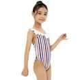 thumbnail image 2 of Hrsba Girls 1 Piece Swimsuit with 1 Shoulder High Waist Fashion Print Summer Wear, 2 of 5