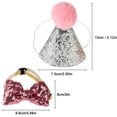 thumbnail image 3 of Gorros para mascotas, lindo disfraz de perro y gato, sombrero para mascotas, gorros para mascotas de cumpleaños con lazo, durabilidad extendida Jadeshay  A, 3 of 8