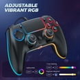 thumbnail image 3 of Controlador con cable GUOC RGB para PS5/PS4 y PC, 3 of 9