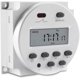 thumbnail image 1 of CN101A DC 12V Temporizador LCD digital Pantalla LCD programable Fuente de alimentación LCD digital Control de relé temporizador semanal con cubierta impermeable Blanco, 1 of 5