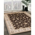 thumbnail image 2 of Ahgly Company Indoor Round Mid-Century Modern Bakers Brown Oriental Area Rugs, 8' Round, 2 of 6