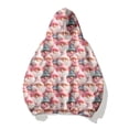 thumbnail image 3 of WEAIXIMIUNG Robe Sweat à Manches Courtes Mode Décontractée pour Femmes Imprimé de Noël à Capuche Manches Longues, 3 of 3