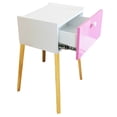 thumbnail image 2 of Cajonera Recamara Patas buro mesa MDF Moderna Rosa, 2 of 4