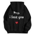 thumbnail image 3 of WILLBEST Sudaderas De Hombre Valentine'S Day Couple Printed Hoodie Unisex Hoodie Couple Hoodie Grande, 3 of 3