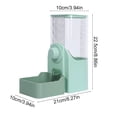 thumbnail image 3 of LEFXSMR Cat Water Fountain, Gravity Pet Dog Bowls for Drinking & Feeding, Wall Mounted Automatic Cat Feeder for Pets Home Use, Green, 3 of 6