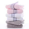 thumbnail image 4 of Nvzi-c 6pcs Bathroom Hand pure cotton Towels, Multipurpose Use as Bath Fitness, Bathroom, Shower, Sports, Towel，Handle various situations effortlessly.13.78x29.53inch (white), 4 of 4