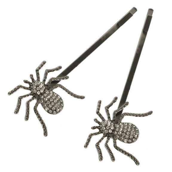 GAXIRE 2Pcs Gothic Spider Bobby Pin For Women And Teen Girls  Horror Theme Accessory