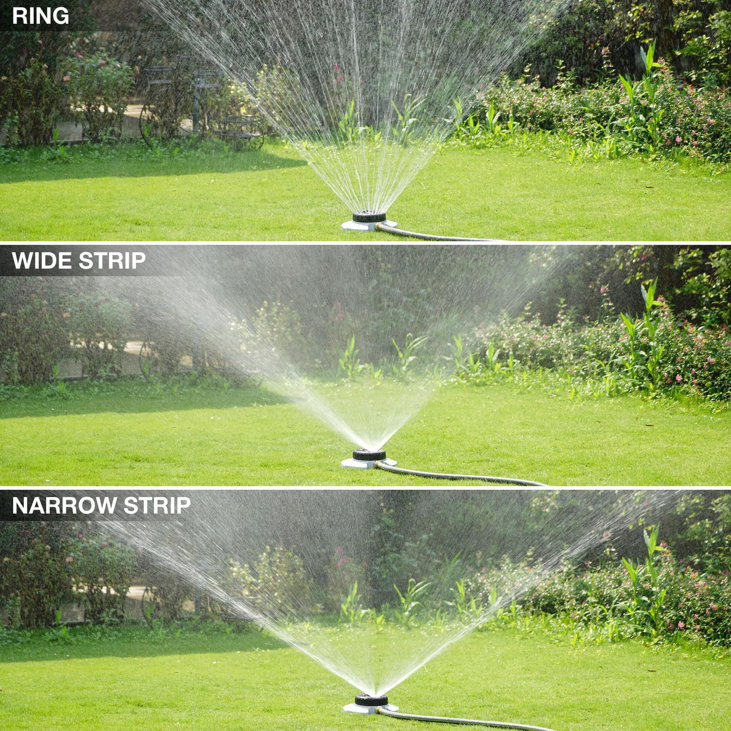 Metal 9-Pattern Turret Sprinkler