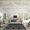 thumbnail image 3 of Addison Rugs Indoor/ Outdoor Surfside Starfish Shells Washable Rug New Midnight - 5' x 7'6", 3 of 5
