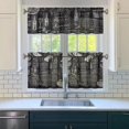 thumbnail image 3 of Kitchen Food Cooking Chef 3-Piece Kitchen Curtains Set Kitchen Curtains Sets with Valance for Windows Rod Pocket Machine Washable Kitchen Decor Decorations (54"x18"+2x27.5"x24"), 3 of 6
