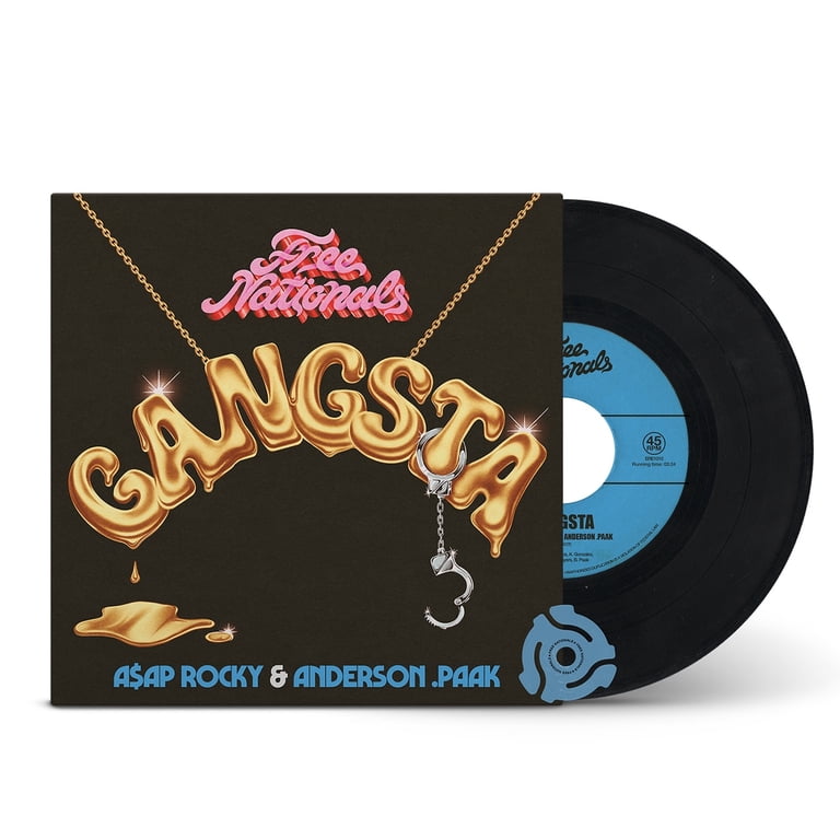 洋楽 Free Nationals Gangsta ASAP ROCKY 7inch Free Nationals - Gangsta (feat. A$AP Rocky & Anderson .Paak