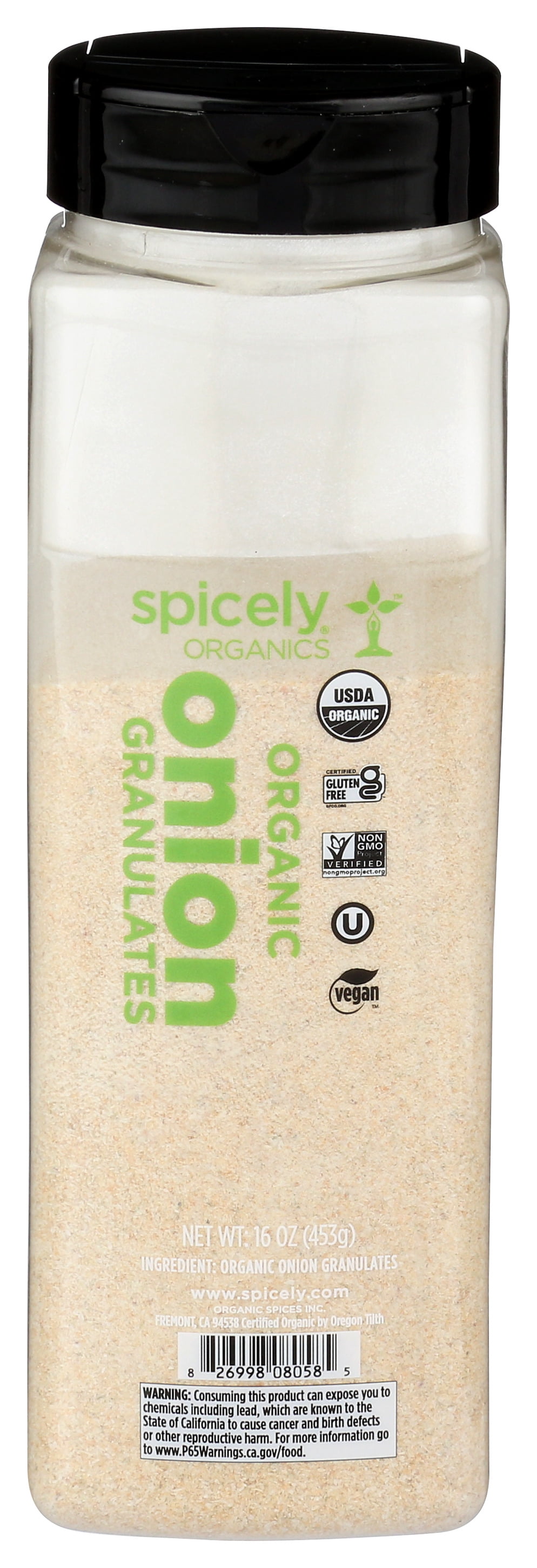 Spicely Organics Onion Granulates Club Size Certified Gluten Free