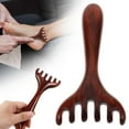 thumbnail image 2 of Massager Dredging Rake Foot Acupoint Massager Scalp Scraping Tool Foot Massager Reliable Massage Comb Foot Massage Tool Scalp Massager Practical Massager Coffee Wood, 2 of 9
