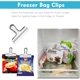 thumbnail image 3 of 10 clips de acero inoxidable NQ de 7,6 cm para bolsas de almacenamiento de alimentos, 3 of 5