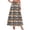 #Orange 1, variant on Vynhevius Women Halloween Print Skirt Elastic Waist A-line Flowy Party Maxi