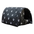 thumbnail image 1 of Billuyoard Casa de poliéster para mascotas, cálida y acogedora, para exteriores, adecuada para todas las razas, casa para gatos, cama para gatos Suministros para gatos Negro l, 1 of 6