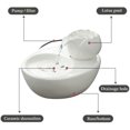 thumbnail image 2 of Lotus Cat Water Fountain, Automatic Ceramic Drinking Fountain For Pets, 50.8 Oz. Water Capacity Usb Universal, 2 of 3
